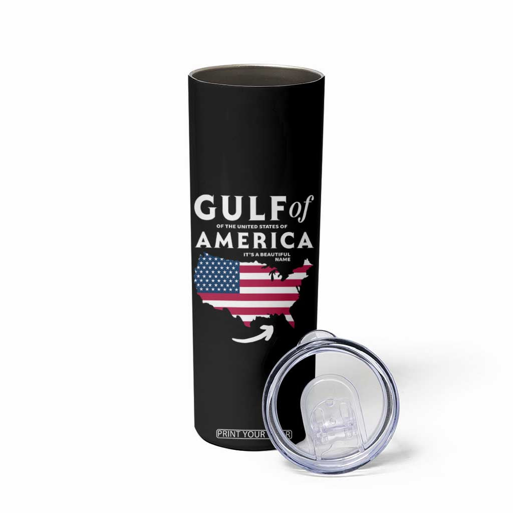 Trump America's Gulf Skinny Tumbler Gulf Of The Usa American Flag Pride Patriotic TS02 Print Your Wear