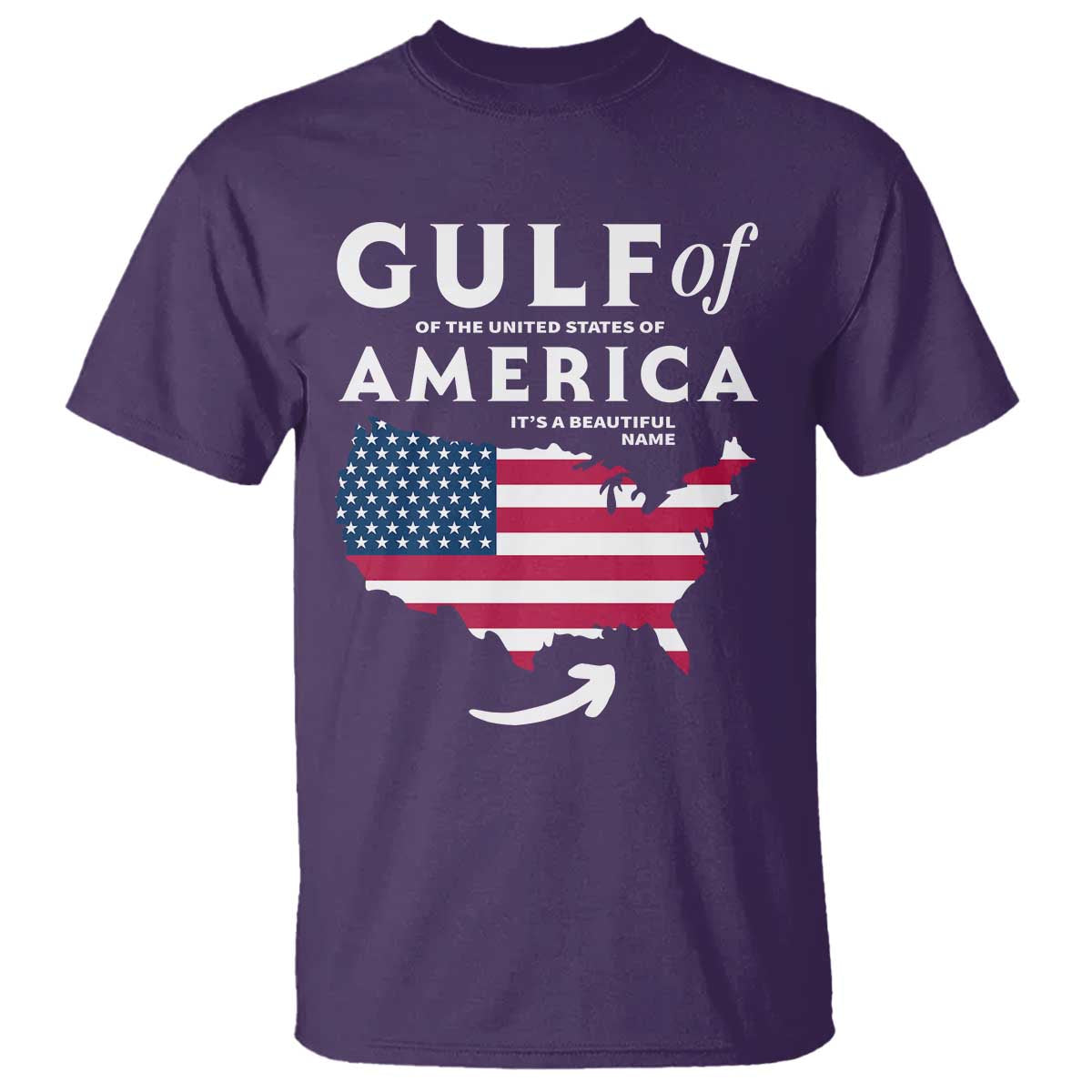 Trump America's Gulf T Shirt Gulf Of The Usa American Flag Pride Patriotic TS02 Purple Print Your Wear