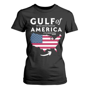 Trump America's Gulf T Shirt For Women Gulf Of The Usa American Flag Pride Patriotic TS02 Black Print Your Wear