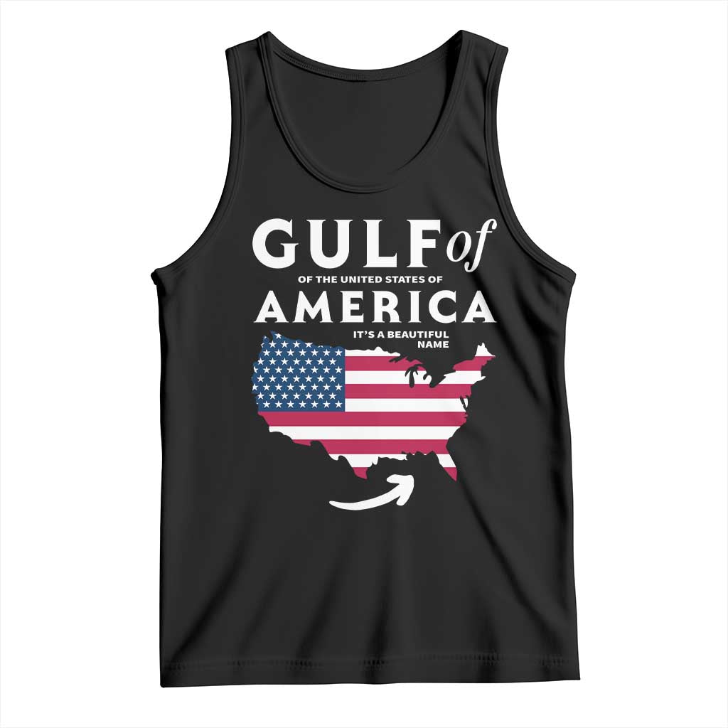 Trump America's Gulf Tank Top Gulf Of The Usa American Flag Pride Patriotic TS02 Black Print Your Wear