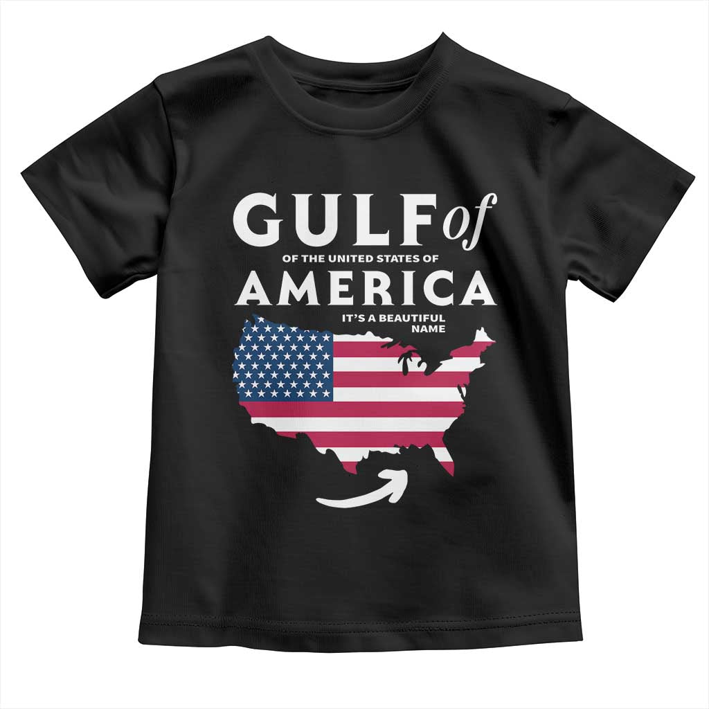 Trump America's Gulf Toddler T Shirt Gulf Of The Usa American Flag Pride Patriotic TS02 Black Print Your Wear