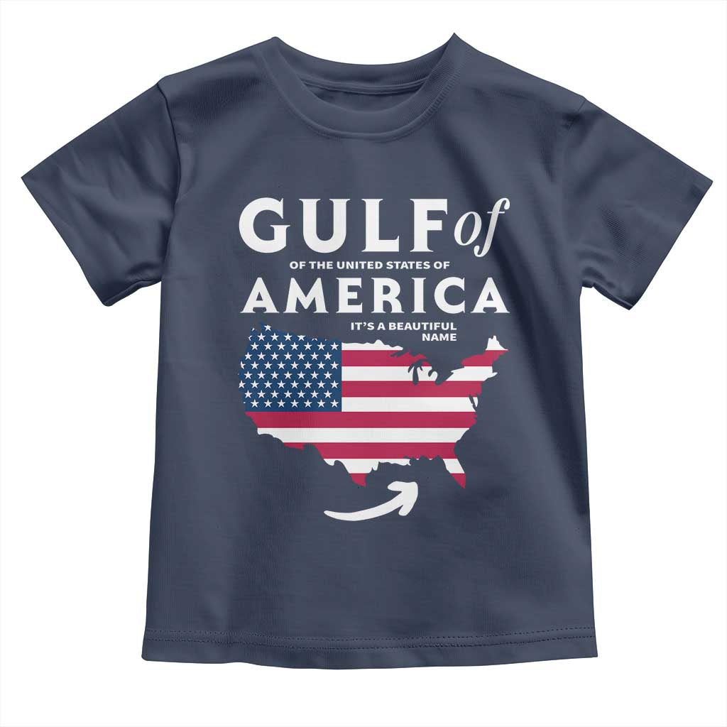 Trump America's Gulf Toddler T Shirt Gulf Of The Usa American Flag Pride Patriotic TS02 Navy Print Your Wear