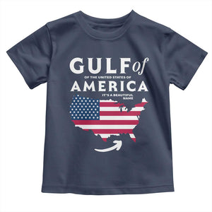 Trump America's Gulf Toddler T Shirt Gulf Of The Usa American Flag Pride Patriotic TS02 Navy Print Your Wear