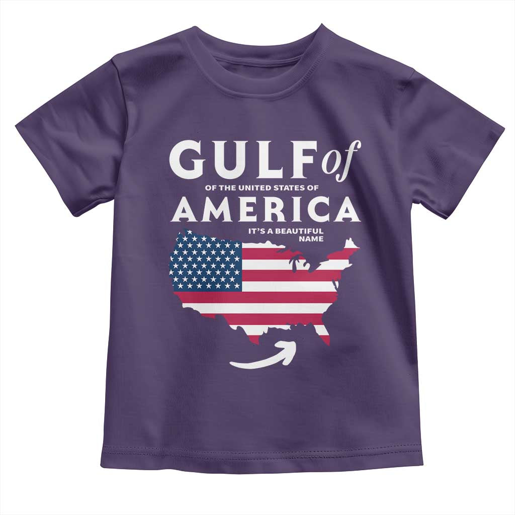 Trump America's Gulf Toddler T Shirt Gulf Of The Usa American Flag Pride Patriotic TS02 Purple Print Your Wear