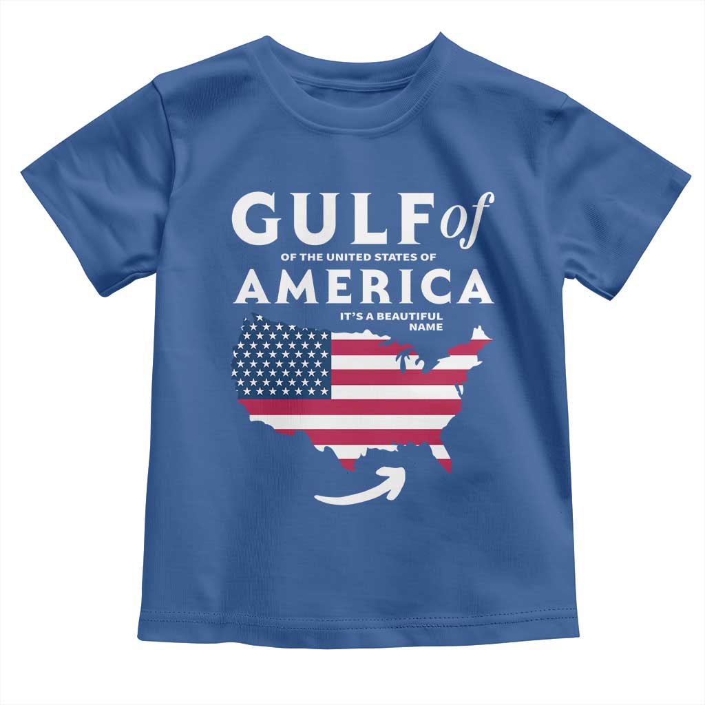 Trump America's Gulf Toddler T Shirt Gulf Of The Usa American Flag Pride Patriotic TS02 Royal Blue Print Your Wear