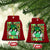 Retro St Patrick's Day Ceramic Ornament One Lucky Dude Green Checkered Heart Groovy TS02 Print Your Wear