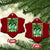 Retro St Patrick's Day Ceramic Ornament One Lucky Dude Green Checkered Heart Groovy TS02 Print Your Wear