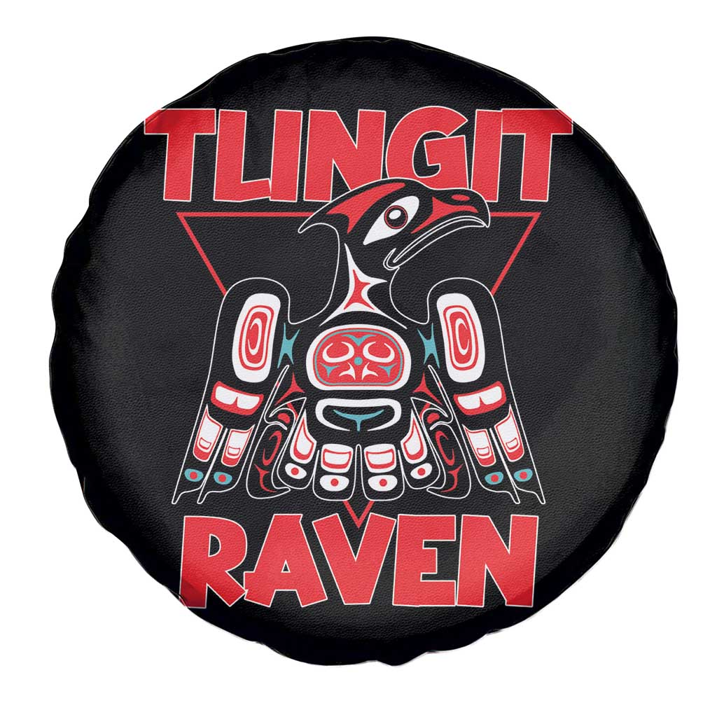 Tlingit Raven Totem Spare Tire Cover Alaska Native Tribal Art Design TS02 Print Your Wear