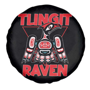Tlingit Raven Totem Spare Tire Cover Alaska Native Tribal Art Design TS02 Print Your Wear