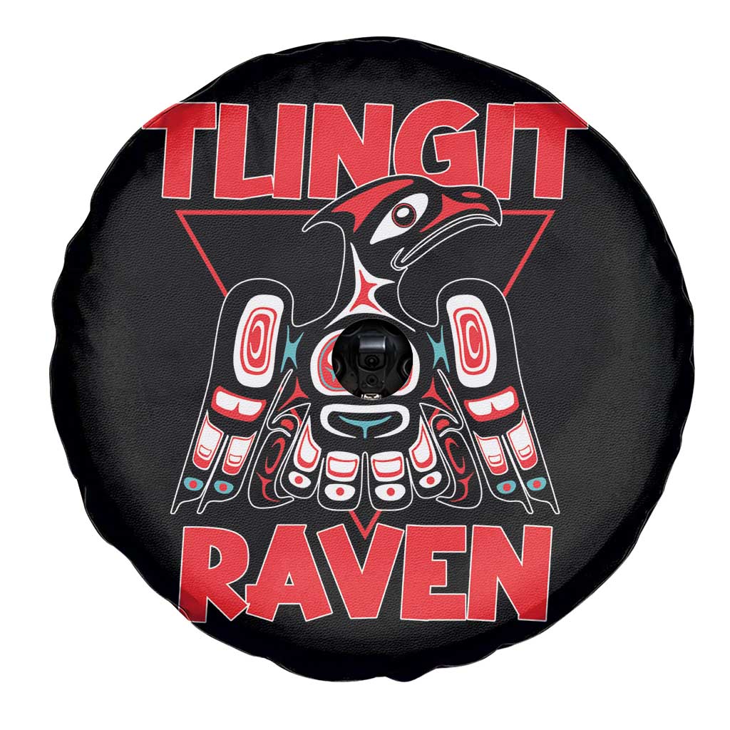 Tlingit Raven Totem Spare Tire Cover Alaska Native Tribal Art Design TS02 Print Your Wear