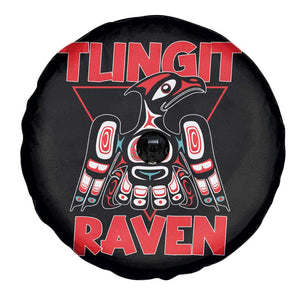 Tlingit Raven Totem Spare Tire Cover Alaska Native Tribal Art Design TS02 Print Your Wear