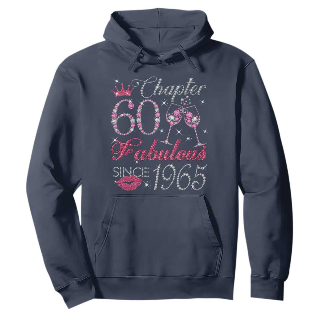 Chapter 60 Fabulous Hoodie Sparkle Since 1965 60Th Birthday Gift For Women TS02 Navy Print Your Wear