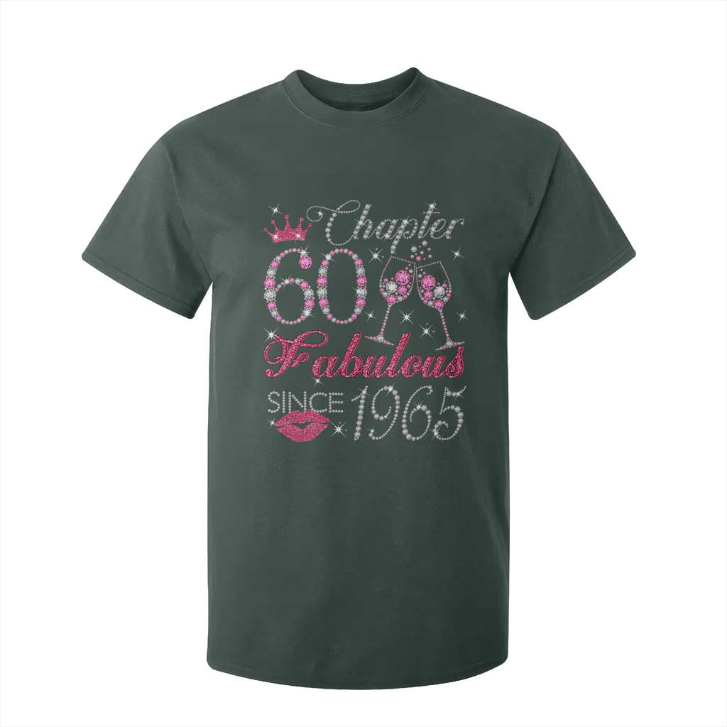 Chapter 60 Fabulous T Shirt For Kid Sparkle Since 1965 60Th Birthday Gift For Women TS02 Dark Forest Green Print Your Wear