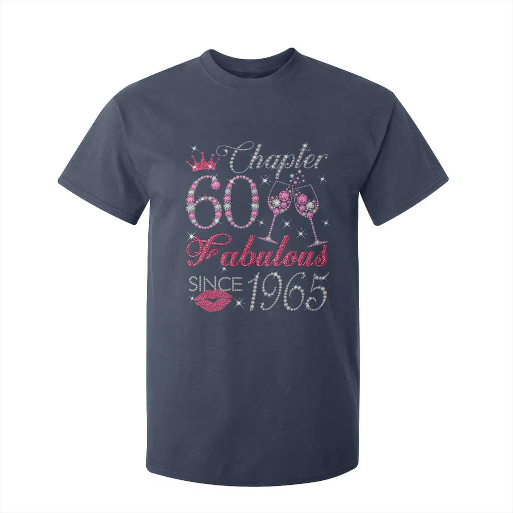 Chapter 60 Fabulous T Shirt For Kid Sparkle Since 1965 60Th Birthday Gift For Women TS02 Navy Print Your Wear