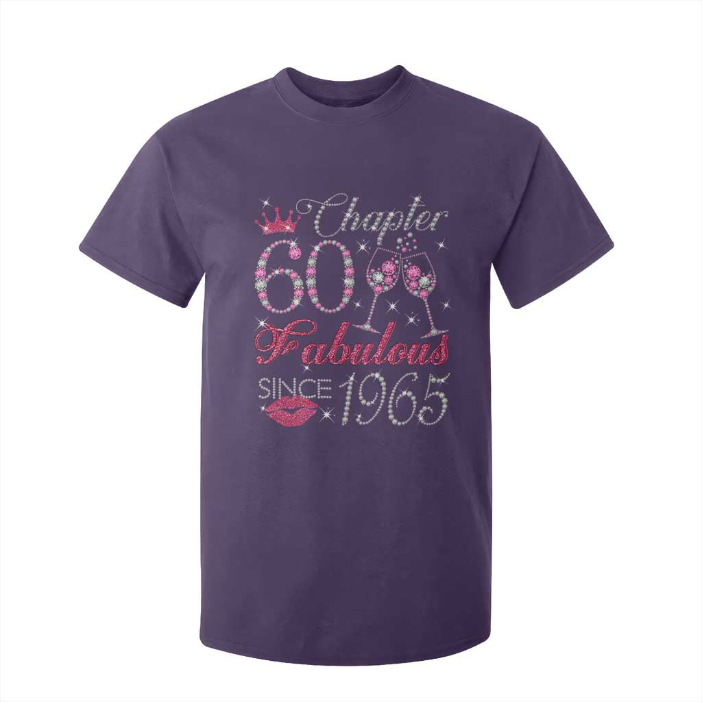 Chapter 60 Fabulous T Shirt For Kid Sparkle Since 1965 60Th Birthday Gift For Women TS02 Purple Print Your Wear