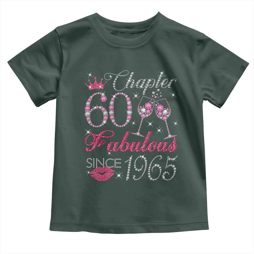 Chapter 60 Fabulous Toddler T Shirt Sparkle Since 1965 60Th Birthday Gift For Women TS02 Dark Forest Green Print Your Wear