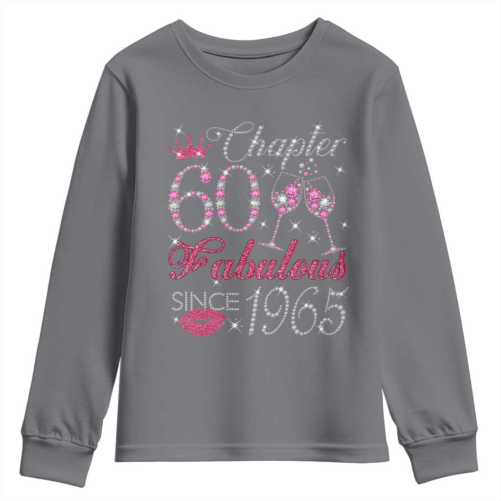 Chapter 60 Fabulous Youth Sweatshirt Sparkle Since 1965 60Th Birthday Gift For Women TS02 Charcoal Print Your Wear