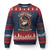 Funny Motor Boat Captain Ugly Christmas Sweater Pontoon SOB Motor Boating Vintage TS02 Navy Red Print Your Wear