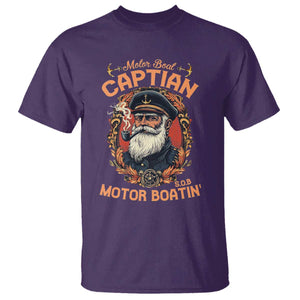 Funny Motor Boat Captain T Shirt Pontoon SOB Motor Boating Vintage TS02 Purple Print Your Wear