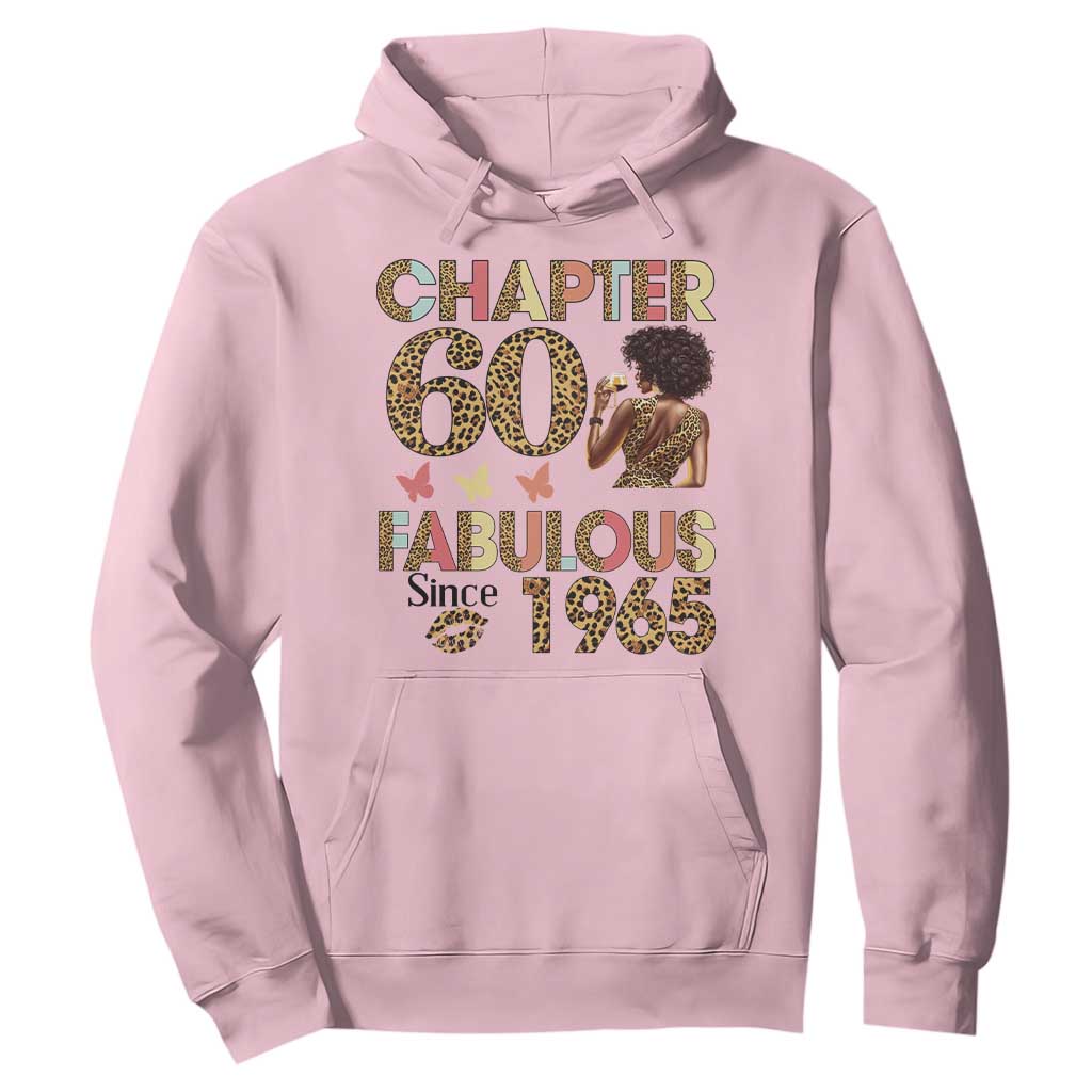 Chapter 60 Fabulous Leopard Hoodie Since 1965 60Th Birthday Gift For Women TS02 Light Pink Print Your Wear