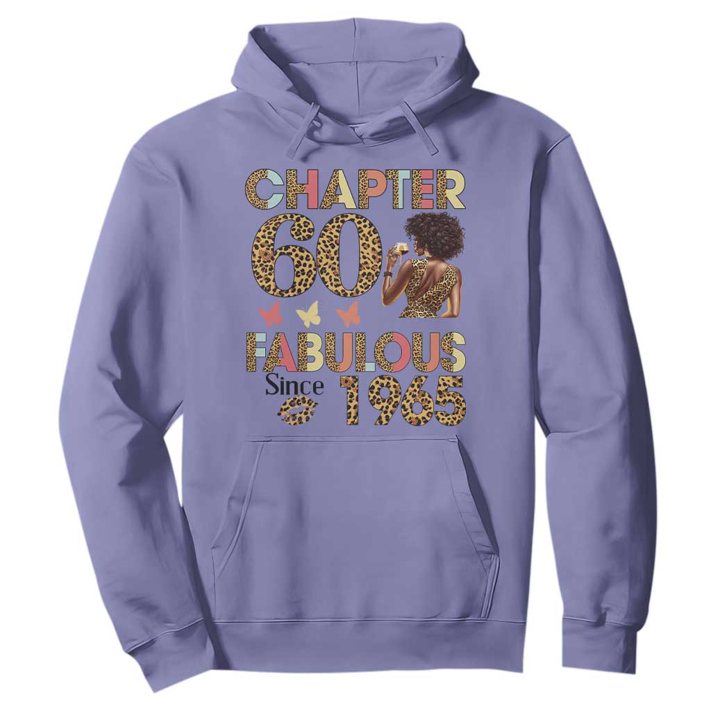 Chapter 60 Fabulous Leopard Hoodie Since 1965 60Th Birthday Gift For Women TS02 Violet Print Your Wear