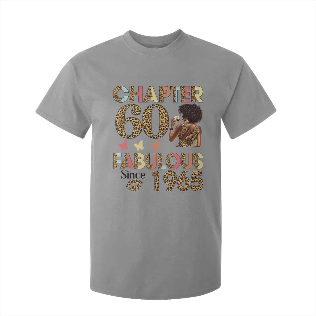 Chapter 60 Fabulous Leopard T Shirt For Kid Since 1965 60Th Birthday Gift For Women TS02 Sport Gray Print Your Wear