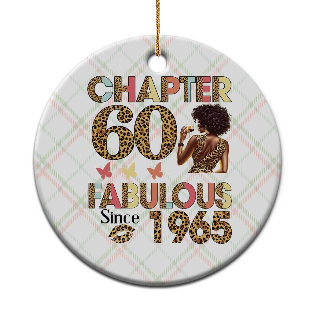 Chapter 60 Fabulous Leopard Ceramic Ornament Since 1965 60Th Birthday Gift For Women TS02 1pc Christmas Plaid Print Your Wear