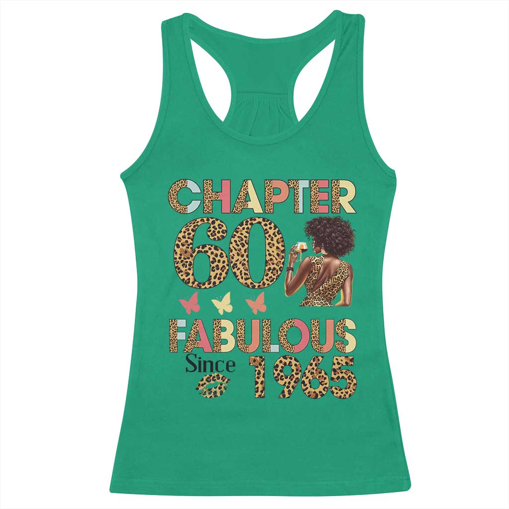 Chapter 60 Fabulous Leopard Racerback Tank Top Since 1965 60Th Birthday Gift For Women TS02 Irish Green Print Your Wear