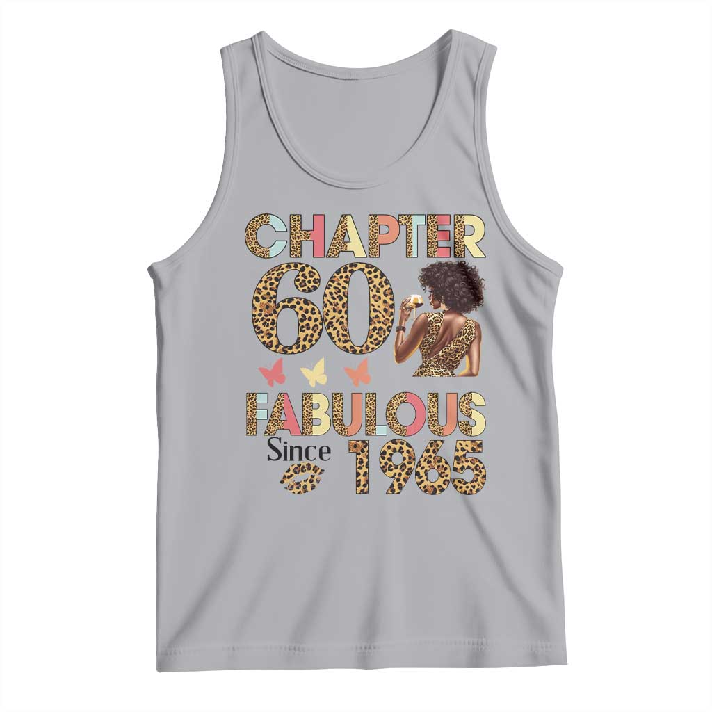 Chapter 60 Fabulous Leopard Tank Top Since 1965 60Th Birthday Gift For Women TS02 Athletic Heather Print Your Wear