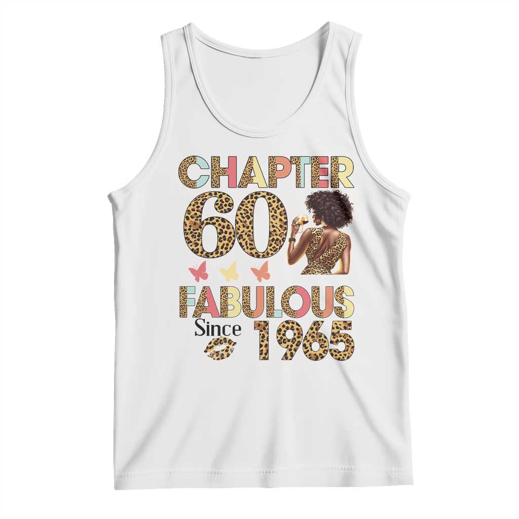 Chapter 60 Fabulous Leopard Tank Top Since 1965 60Th Birthday Gift For Women TS02 White Print Your Wear
