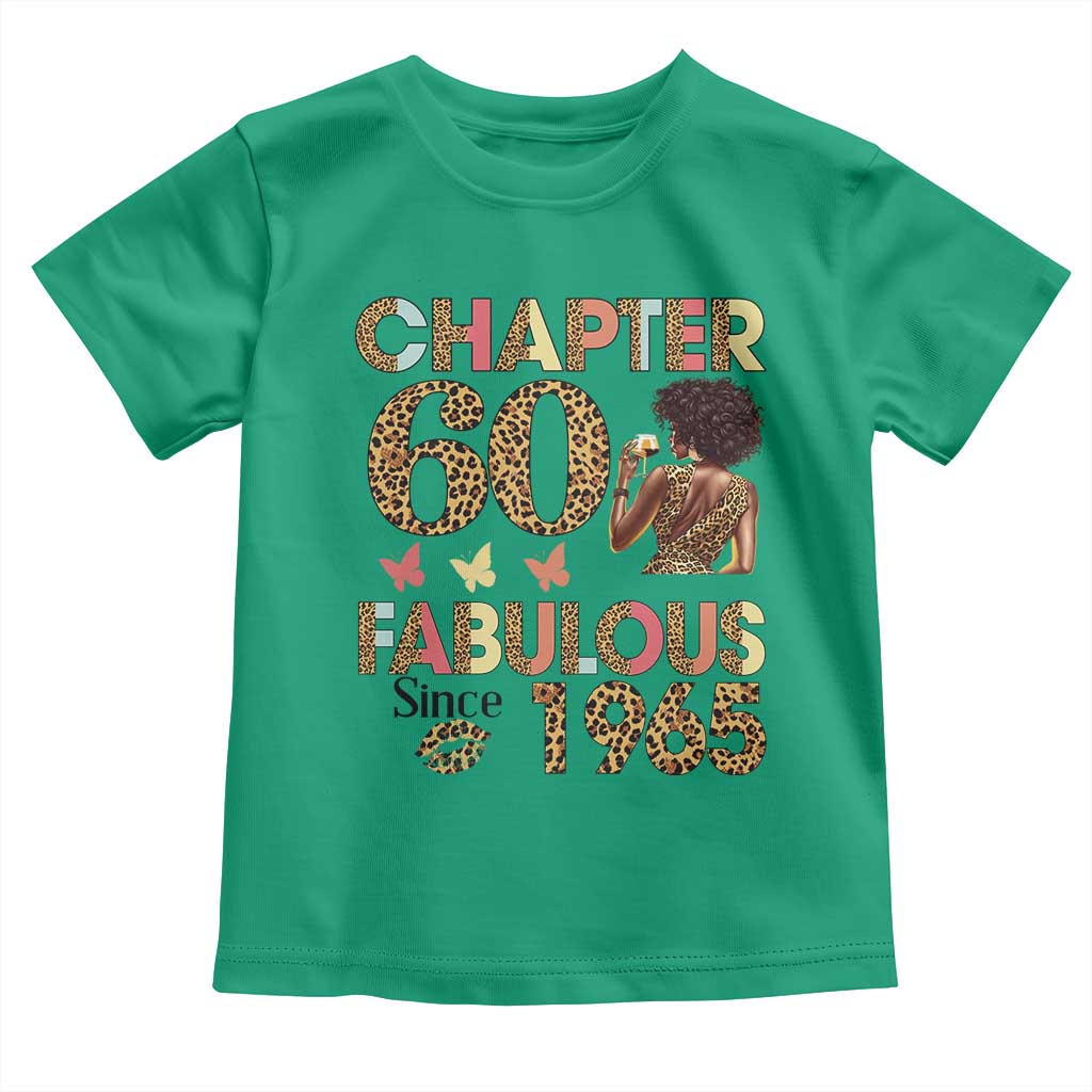 Chapter 60 Fabulous Leopard Toddler T Shirt Since 1965 60Th Birthday Gift For Women TS02 Irish Green Print Your Wear