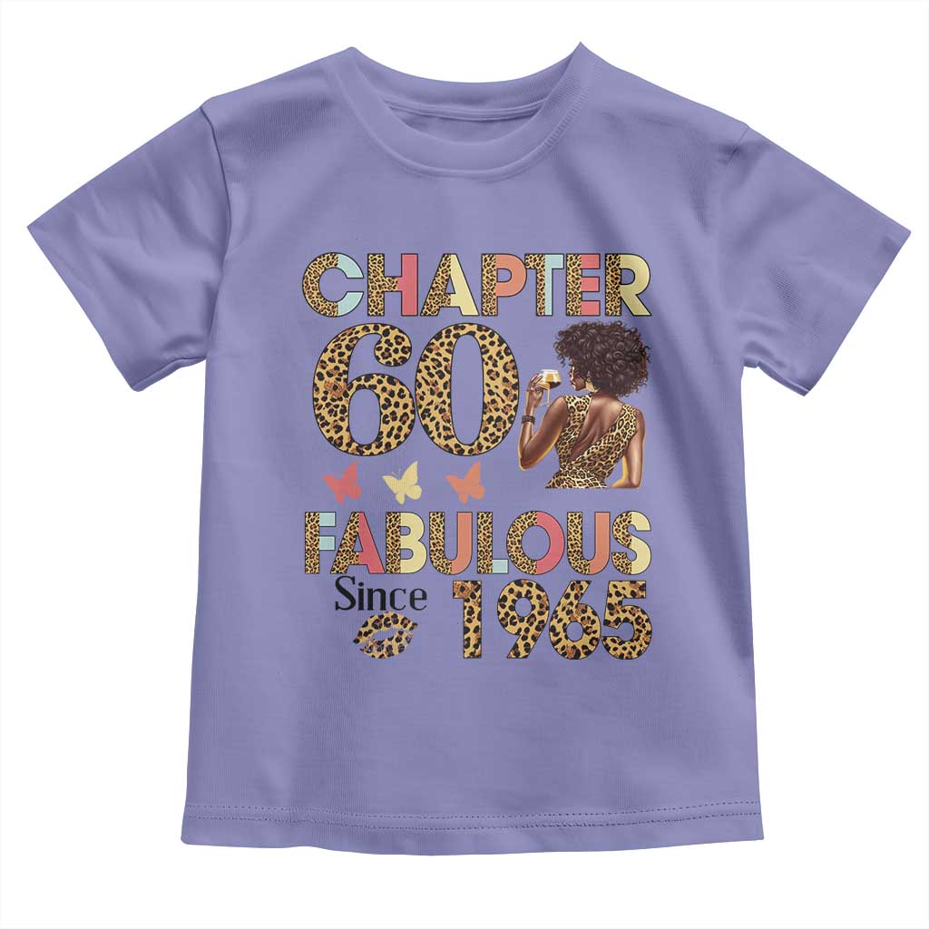 Chapter 60 Fabulous Leopard Toddler T Shirt Since 1965 60Th Birthday Gift For Women TS02 Violet Print Your Wear