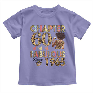 Chapter 60 Fabulous Leopard Toddler T Shirt Since 1965 60Th Birthday Gift For Women TS02 Violet Print Your Wear