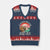 Funny Beaver Joke V-Neck Knit Sweater Vest A Clean Beaver Always Gets More Wood Adult Humor TS02 Navy Red Print Your Wear