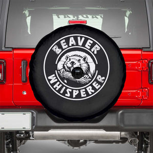 Beaver Whisperer Spare Tire Cover Funny Wildlife Lover Nature Humor TS02 Black Print Your Wear
