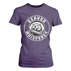 Beaver Whisperer T Shirt For Women Funny Wildlife Lover Nature Humor TS02 Purple Print Your Wear