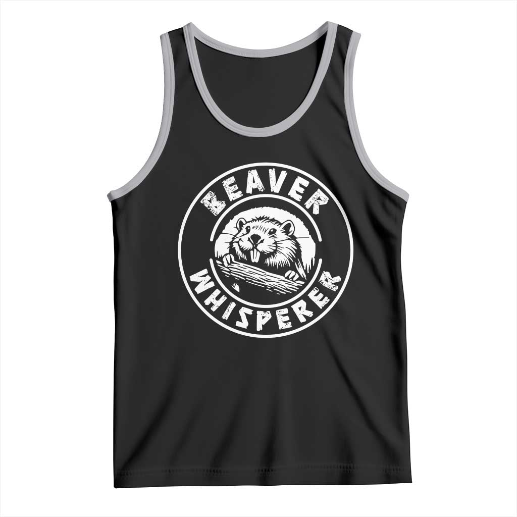 Beaver Whisperer Tank Top Funny Wildlife Lover Nature Humor TS02 Black Athletic Heather Print Your Wear