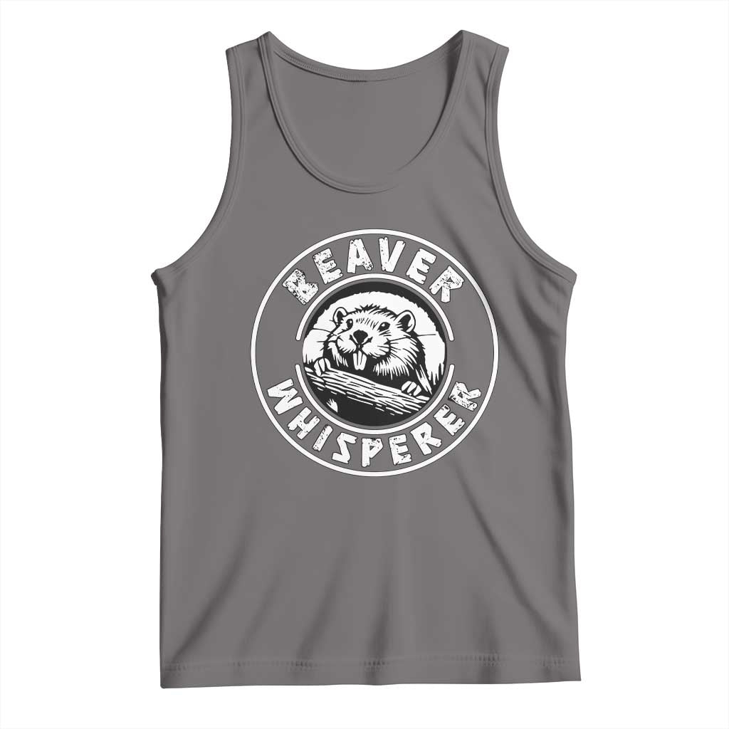 Beaver Whisperer Tank Top Funny Wildlife Lover Nature Humor TS02 Deep Heather Print Your Wear
