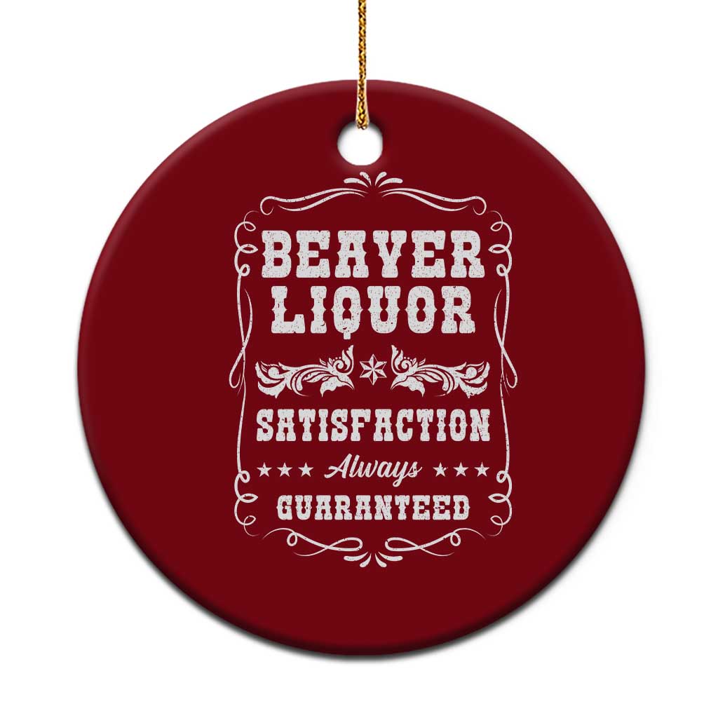 Funny Beaver Liquor Ceramic Ornament Adult Drinking Humor Pun Vintage TS02 1pc Red Print Your Wear