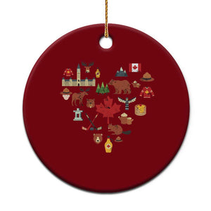Canada Pride Ceramic Ornament Canadian Flag Maple Leaf TS02 1pc Red Print Your Wear
