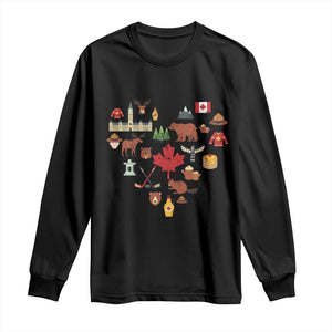 Canada Pride Long Sleeve Shirt Canadian Flag Maple Leaf TS02 Black Print Your Wear