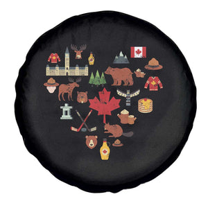 Canada Pride Spare Tire Cover Canadian Flag Maple Leaf TS02 Print Your Wear