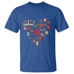 Canada Pride T Shirt Canadian Flag Maple Leaf TS02 Royal Blue Print Your Wear