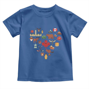 Canada Pride Toddler T Shirt Canadian Flag Maple Leaf TS02 Royal Blue Print Your Wear