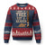 Funny Save A Tree Eat A Beaver Ugly Christmas Sweater Hunting Beavers Hunter TS02 Navy Red Print Your Wear