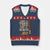 Funny Save A Tree Eat A Beaver V-Neck Knit Sweater Vest Hunting Beavers Hunter TS02 Navy Red Print Your Wear