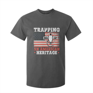 Trapping American Heritage T Shirt For Kid Patriotic Trap Hunting Trapper TS02 Dark Heather Print Your Wear