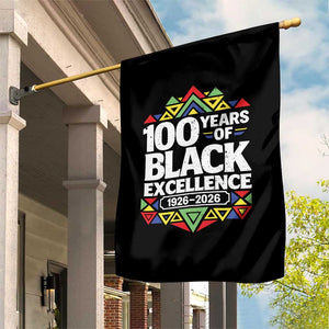 100 Years of Black Excellence 1926 2026 Garden Flag African Tribal Pattern Heritage Celebrating Black History TS02 Print Your Wear