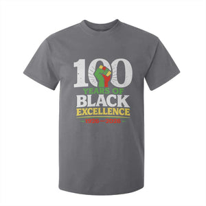 100 Years of Black Excellence 1926 2026 T Shirt For Kid Pan-African Raised Fist Pride Honoring Black History Legacy TS02 Charcoal Print Your Wear