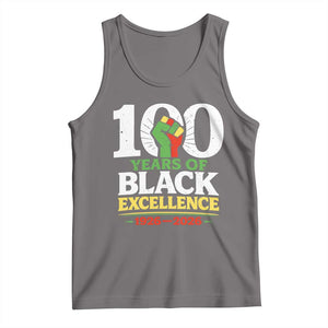100 Years of Black Excellence 1926 2026 Tank Top Pan-African Raised Fist Pride Honoring Black History Legacy TS02 Deep Heather Print Your Wear